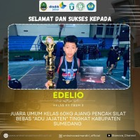 Edelio, Juara Umum Kelas 60kg Pencak Silat 