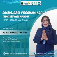 SOSIALISASI PROGRAM KERJA TAHUN PELAJARAN 2024/2025