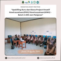 Pelatihan Upskilling Kewirausahaan, Guru PKK dan Siswi SMK Inovasi Mandiri Berkolaborasi dan Berhasil Menyelesaikan Pelatihan.